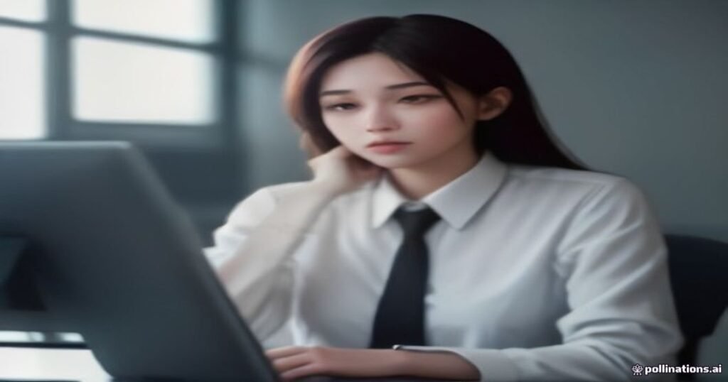رجل أعمال محبط أمام الحاسوب يبحث عن طرق استرجاع حساب بائع أمازون