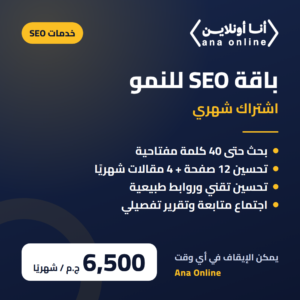 باقة SEO للنمو – اشتراك شهري